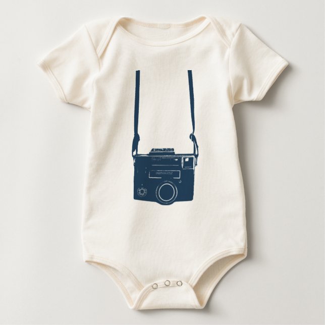 T-shirts Futuro Fotógrafo Criança Câmera Orgânica (Frente)