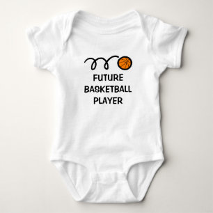 T-shirts Futuro jogador de basquetebol   Vestuário de bebê 