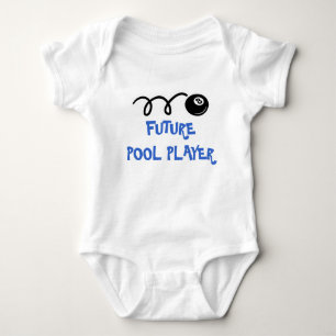T-shirts Futuro jogador de piscina   Roupas de bebê bonitas