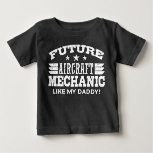 T-shirts Futuro Mecânico Da Aeronave Como Meu Pai