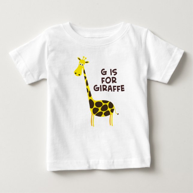 T-shirts G é para Girafa (Frente)