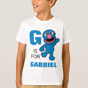 T-shirts G é para Grover Adicione seu nome