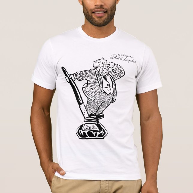 T-shirts G.K. Chesterton: Poeta & profeta (Frente)