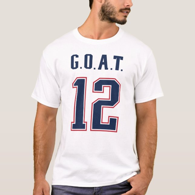T-shirts G.O.A.T. Número 12 (Frente)