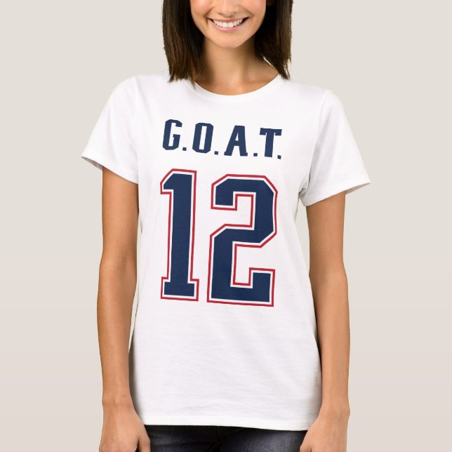 T-shirts G.O.A.T. Número 12 (Frente)