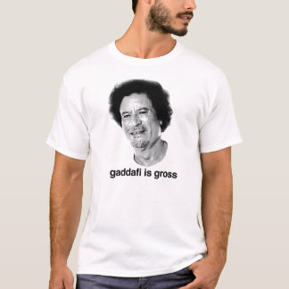 T-shirts Gaddafi é bruto
