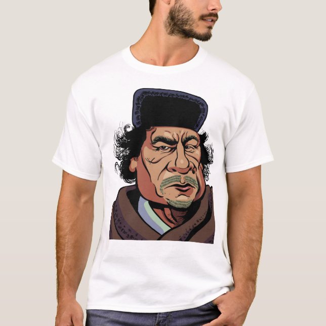 T-shirts gaddafi Líbia (Frente)