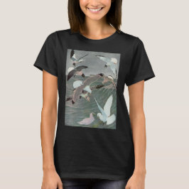 T-shirts Gaivotas Sobre Ondas do Oceano por Louis Agassiz F