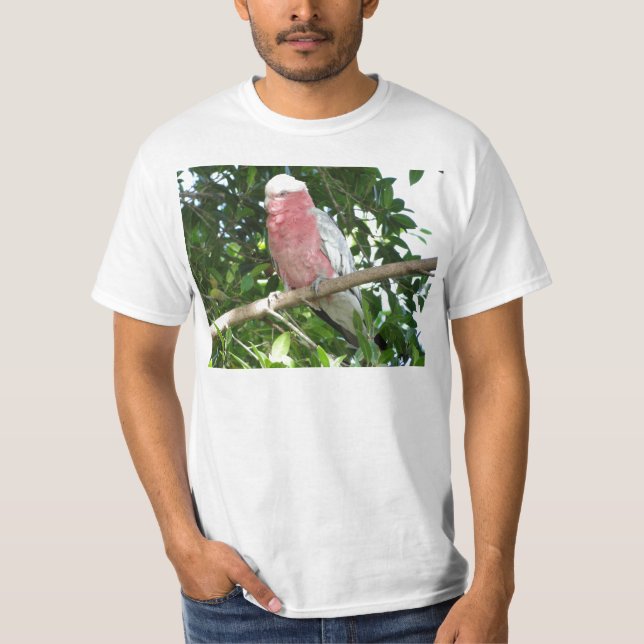 T-shirts Galah (Cockatoo cor-de-rosa de Breasted) (Frente)