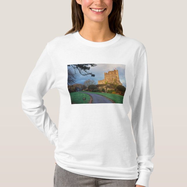 T-shirts Gales - Um castelo galês particular perto de St. (Frente)