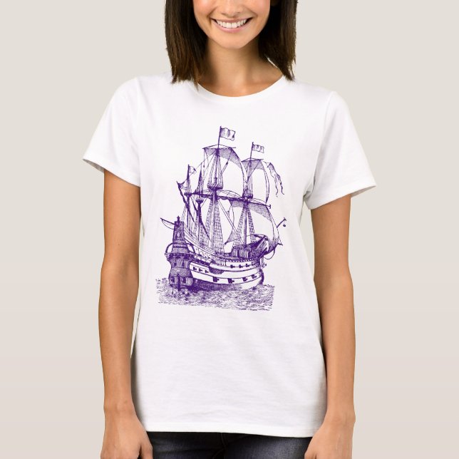 T-shirts Galhão - Roxo Profundo (Frente)