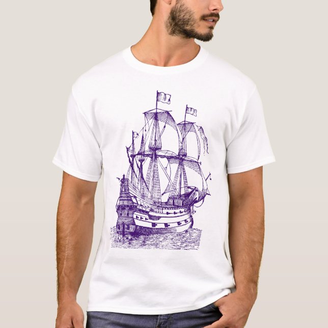 T-shirts Galhão - Roxo Profundo (Frente)