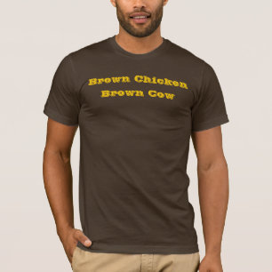 T-shirts Galinha de Brown, vaca de Brown