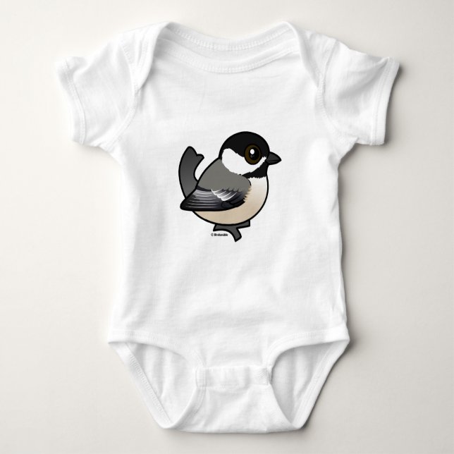 T-shirts Galinha de casaco preto (Frente)