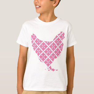 T-shirts Galinha feminino bonito
