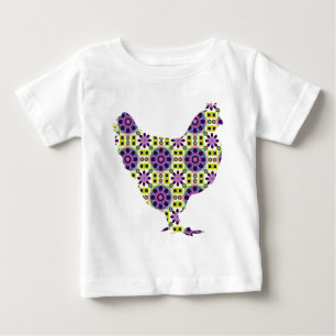 T-shirts Galinha moderna brilhante