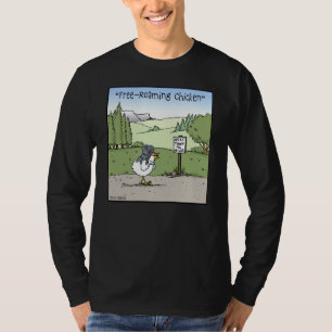 T-shirts Galinha Solta Desenho Animado Engraçado