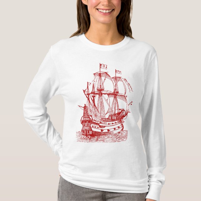 T-shirts Gallion - Ruby Red (Frente)