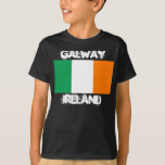 T-shirts Galway, Irlanda com bandeira irlandesa Boys<br><div class="desc">Galway,  Irlanda com bandeira irlandesa</div>