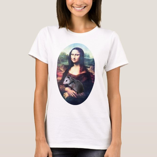 T-shirts Gambá de Mona Lisa (Frente)