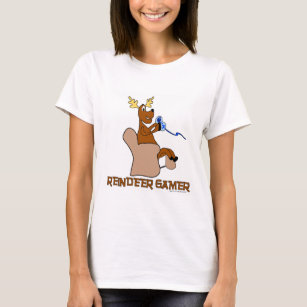 T-shirts Gamer engraçado da rena