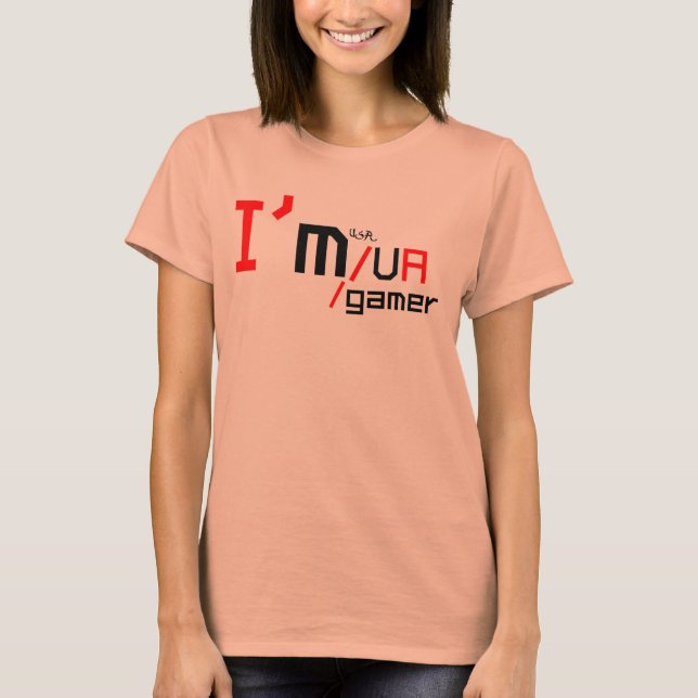 T-shirts Gamer-menina do wow! (Frente)