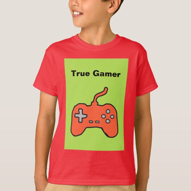 T-shirts Gamer verdadeiro (Frente)