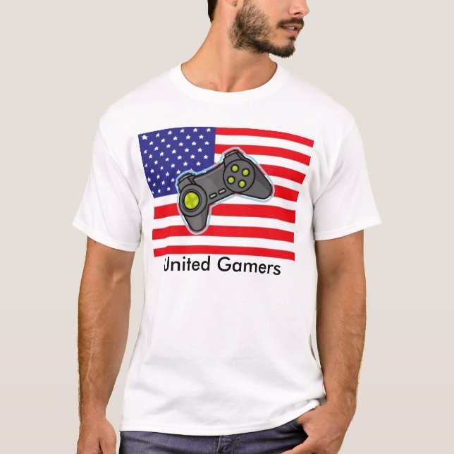 T-shirts Gamers unidos (Frente)