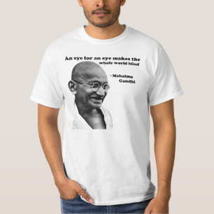 T-shirts Gandhi: Olho para um olho