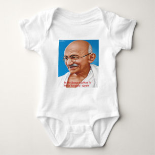 T-shirts Gandhi & Seja a Mudança Citação