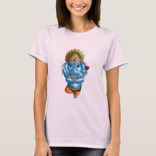 T-SHIRTS GANESHA NOVO NA POSE DA IOGA DE A VRUKSHASANA