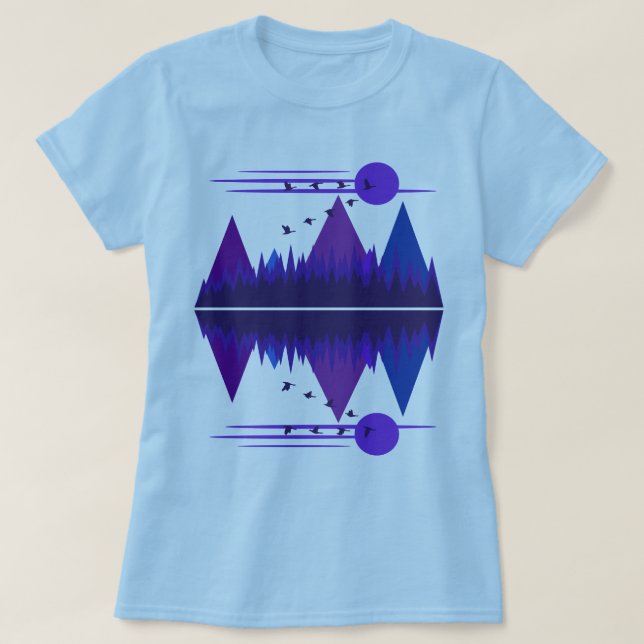 T-shirts Gansos Em Voo (Frente do Design)