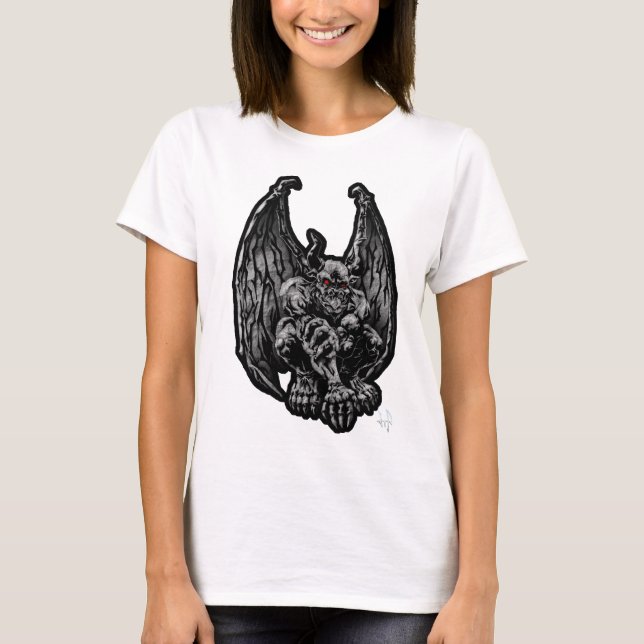 T-shirts Gárgula de pedra (Frente)