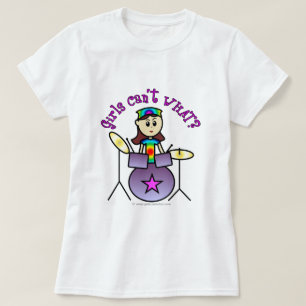 T-shirts Garota de Drummer Clara