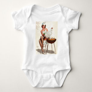 T-shirts Garota de Pin-Up do Barbecue