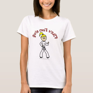 T-shirts Garota loira do Karate