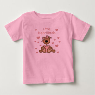 T-shirts Garota Ursa Pequeno Coração