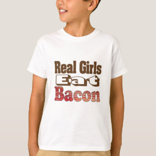 T-shirts Garotas de Verdade Comem Bacon