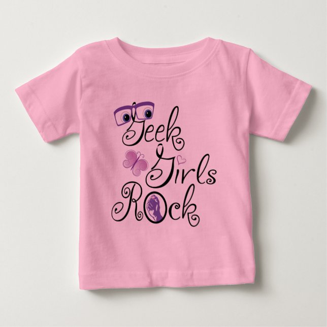 T-shirts Garotas Geek Rock (Frente)