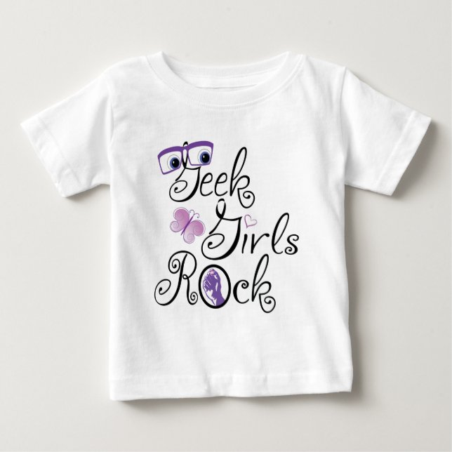 T-shirts Garotas Geek Rock (Frente)