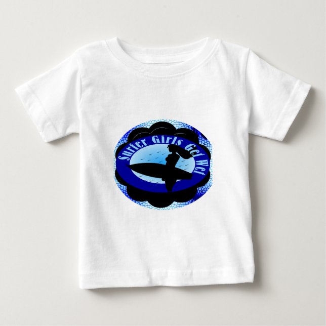 T-shirts Garotas surfistas ficam molhadas (Frente)