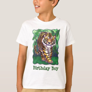 T-shirts Garoto de aniversário do Centro de Festas de Tigre