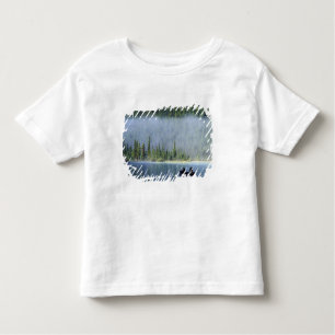 T-shirts Garotos pescando no Lago Waterfowl, Banff