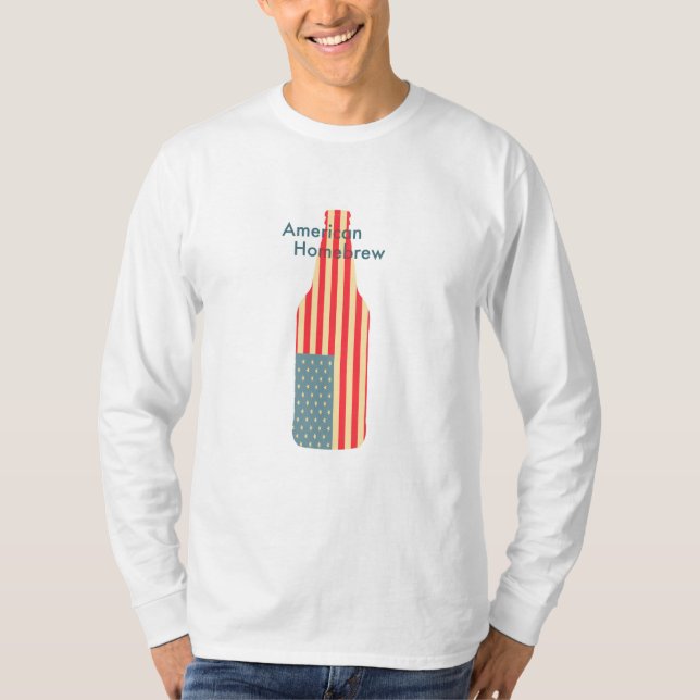T-shirts Garrafa americana da fermentação home (Frente)