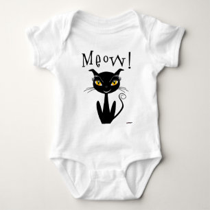 T-shirts Gata Negra Whimsical.
