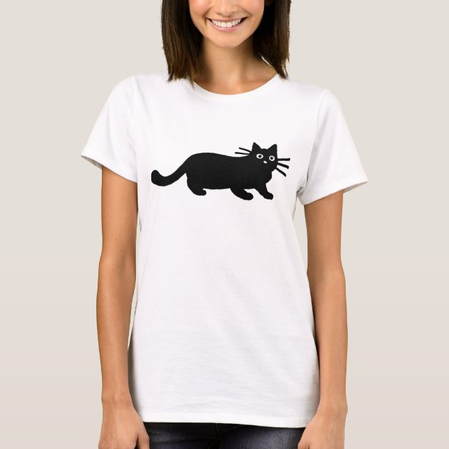 T-shirts Gata Preta (Frente)
