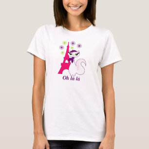 T-shirts Gatinho bonito Paris