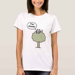 T-shirts Gatinho colado na árvore