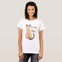 T-shirts Gatinho da mamã do gato Siamese de Sasha que olha