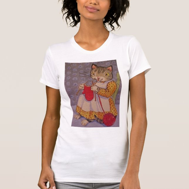 T-shirts Gatinho de Knitty (Frente)